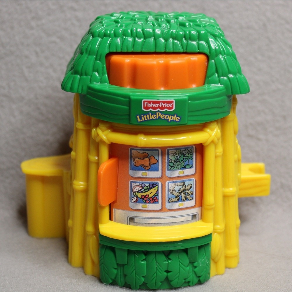 Fisher-Price Little People 2001 Animal Safari Jungle Hut Vending Machine 77984